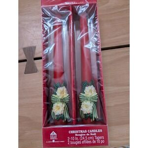 Guild House Christmas Candles American Greetings Company 10" Tapers